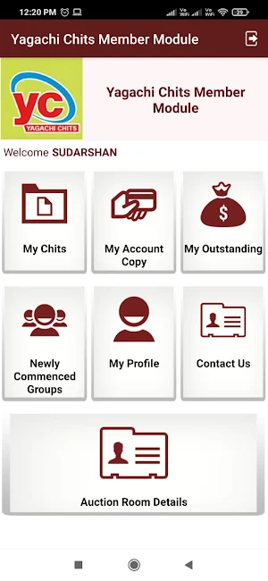 Yagachi Chits Member Module Screenshot 1