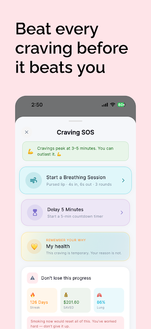 No Smoke: Quit Smoking Today Screenshot 2
