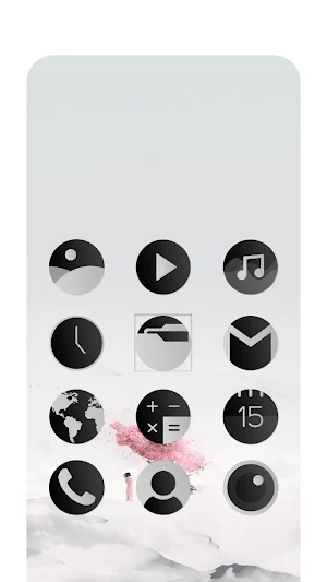 Black & White Theme Screenshot 1