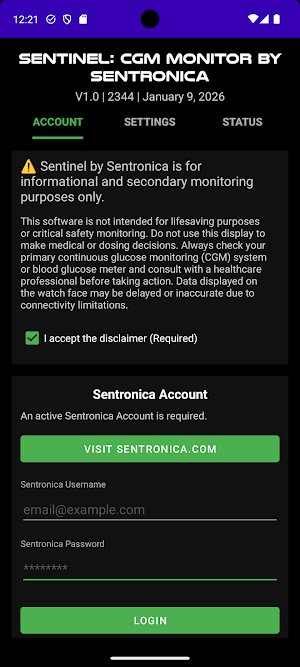 Sentinel: CGM Monitor Screenshot 0