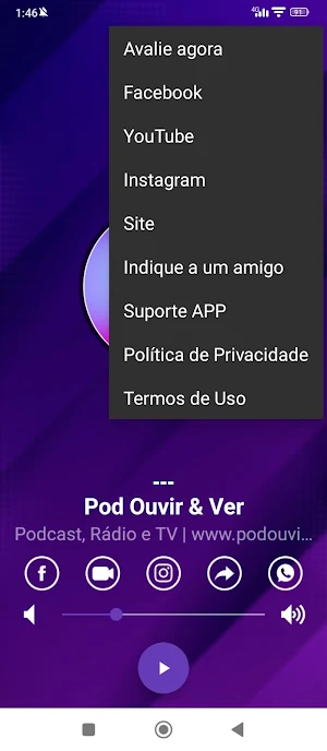 Radio Pod Ouvir e Ver Screenshot 2