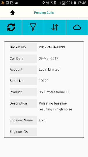 MDML Customer Portal Screenshot 1