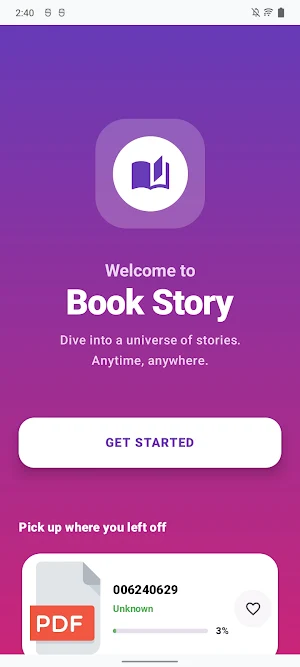 Book Story PDF Reader Screenshot 1