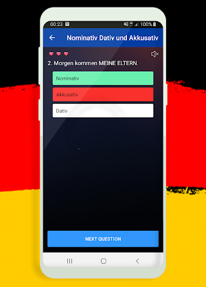 Test Nominativ Dativ und Akkus Screenshot 1