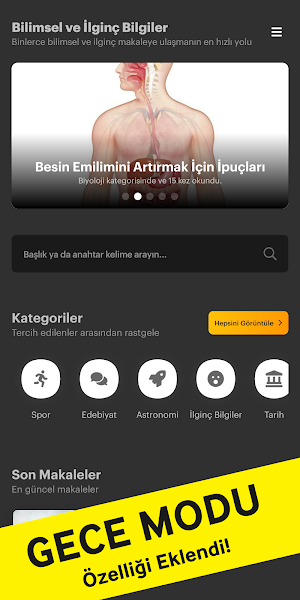 Bilimsel İlginç Bilgiler Screenshot 1