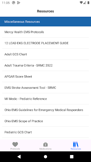 Mercy Health EMS Protocols Screenshot 3