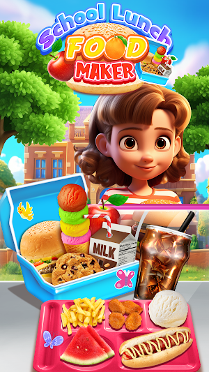 School Lunch Food Maker Kids Screenshot 0