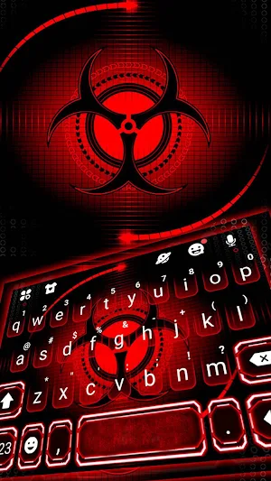 Red Sharingan Keyboard Theme Screenshot 0
