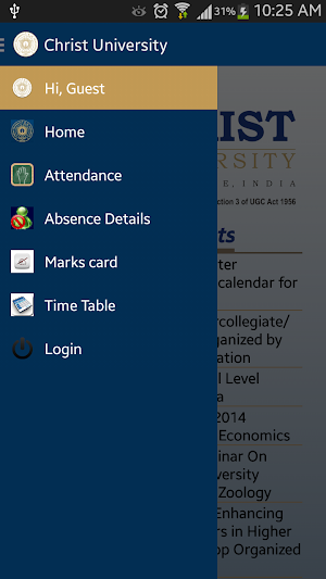 Christ University Student App Screenshot 0