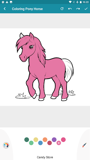 Rainbow Pony Coloring Pages Screenshot 0