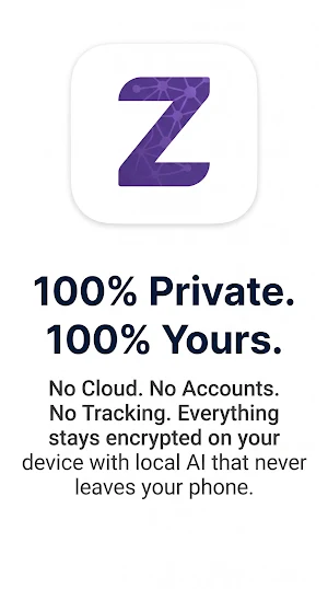 Encrypted AI Notes: ZultaAI Screenshot 1