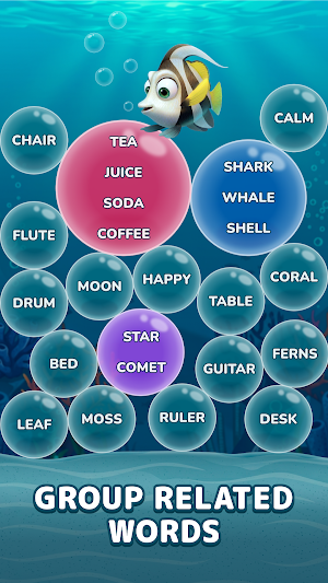 Bubble Associations: Word Game Screenshot 0