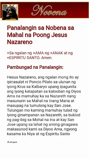 Debosyon kay Nuestro Padre Jesus Nazareno Screenshot 1