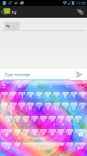 Keyboard Theme Glass M Spiral Screenshot 0