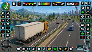 Euro Truck Driving Cargo Game Screenshot 2