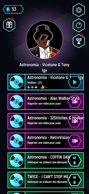 Astronomia Dancing Tiles Hop Ball - Neon EDM Rush Screenshot 0