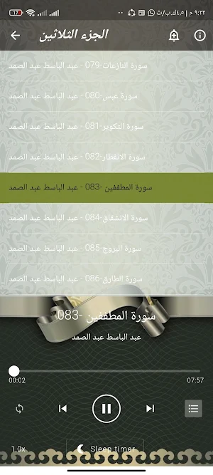 جزء عم عبد الباسط بدون نت Screenshot 3
