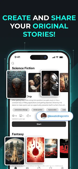 ChattyFic - Chat Storytelling Screenshot 1