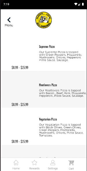 All Original Pizzeria Screenshot 2