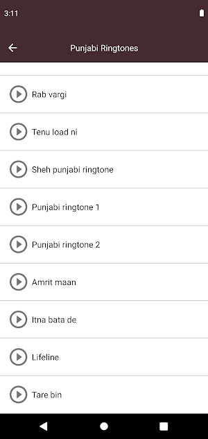 Punjabi Ringtones Screenshot 1