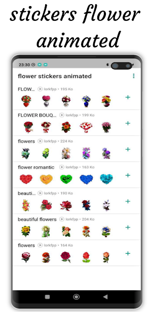 stickers flowers animated Screenshot 0