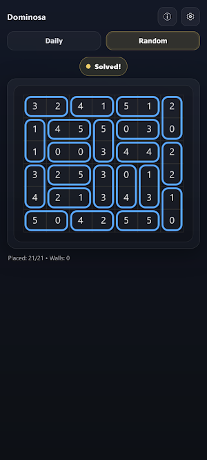 Dominosa - Domino Logic Puzzle Screenshot 3