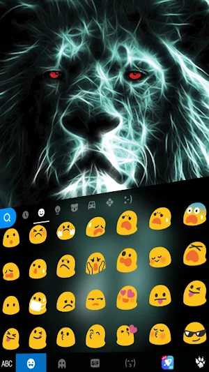 Luminous Lion Keyboard Theme Screenshot 3