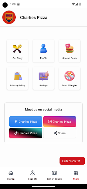 Charlies Pizza Birmingham Screenshot 3