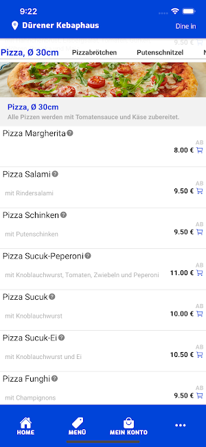 Dürener Kebaphaus Online Screenshot 2