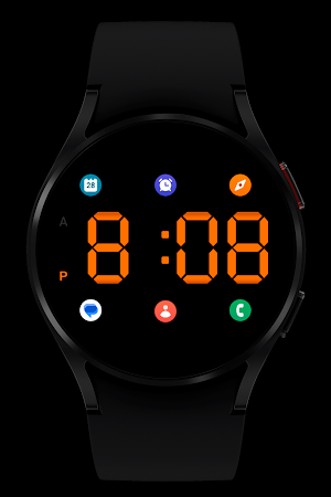 WR 025 Digital Watch Face Screenshot 1