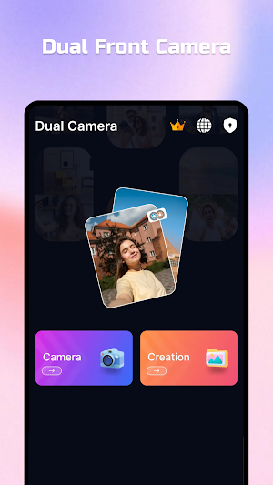 Dual Front Camera Screenshot 0
