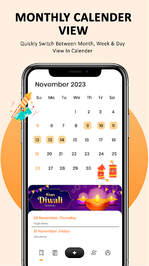 Calendar 2024 : Dairy holidays Screenshot 1