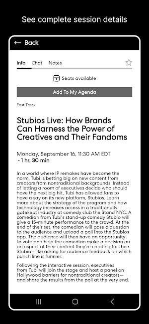 Fast Company Events Screenshot 1