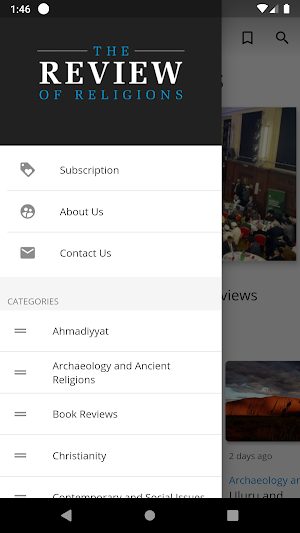 The Review of Religions Screenshot 2