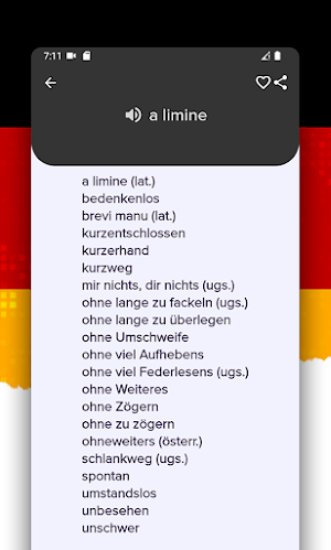 Deutsche Wörterbuch Screenshot 2