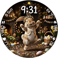 Dancing Easter Bunny WearOS WF
