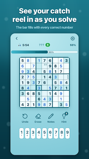 Aquarium Sudoku: Brain Puzzle Screenshot 1
