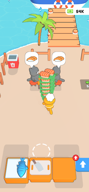 Kitty Sushi Dive Screenshot 0