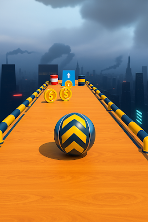 Rolling Ball City Run 3D Games Screenshot 1