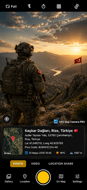 GPS Map Camera PRO : Timestamp Screenshot 1