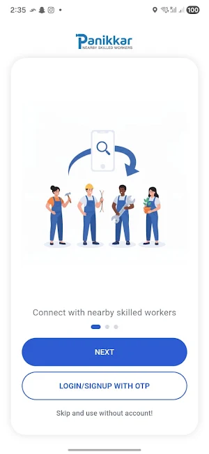 Panikkaar - Nearby Workers Screenshot 0