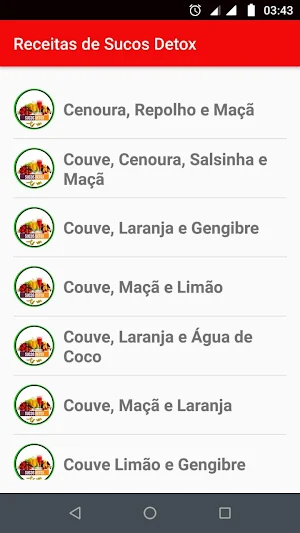 Sucos Detox e Emagrecedor Screenshot 0