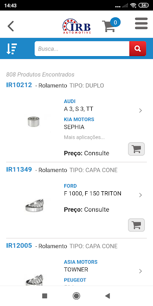 IRB - Catálogo Screenshot 2