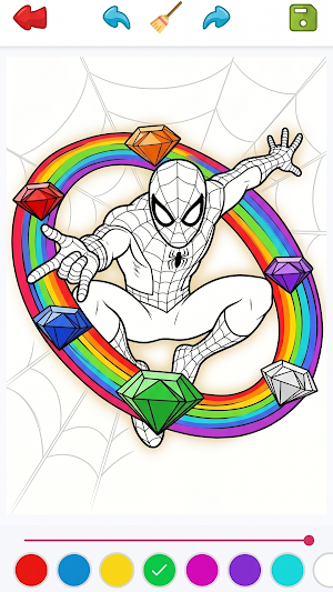 Spider Hero Coloring Book Man Screenshot 0