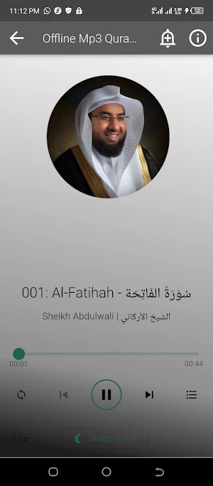 Abdul Wali Al Arkani Mp3 Quran Screenshot 1