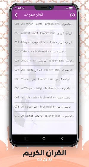 ابراهيم ادريس القران بدون نت Screenshot 1