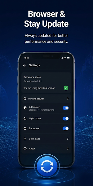 Hub Browser: Fast Private Web Screenshot 1