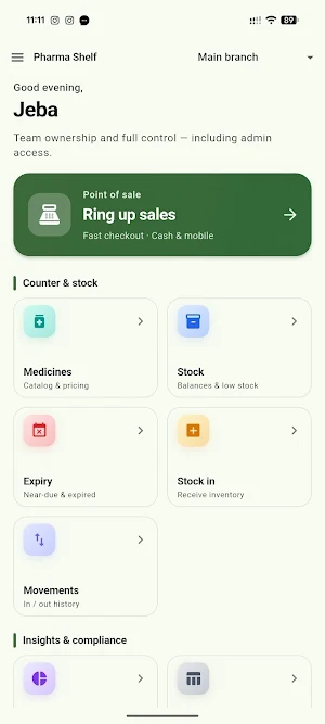 Pharma Shelf Screenshot 0