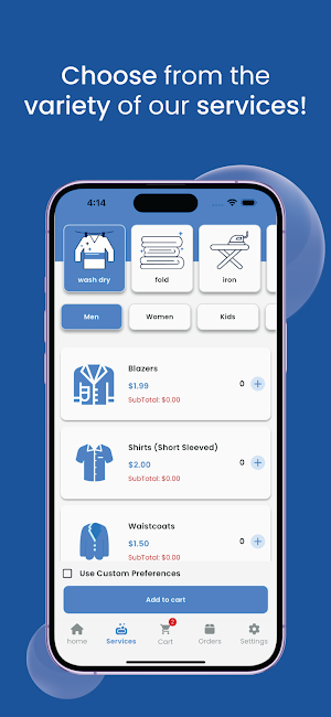 WashApp Screenshot 1