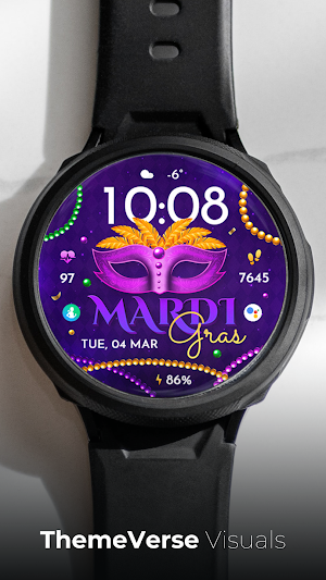 TVV Mardi Gras Watch Face Screenshot 0